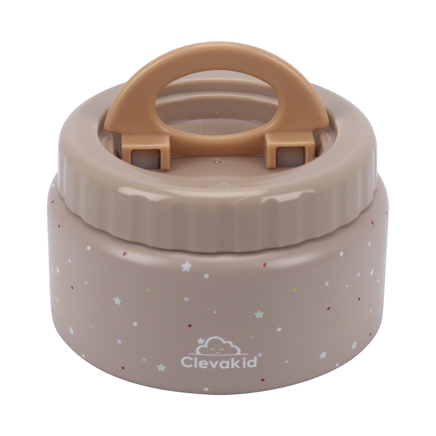 Thermal Food Jar Brown Dark Toffeh 250ML \8 OZ - stars Design