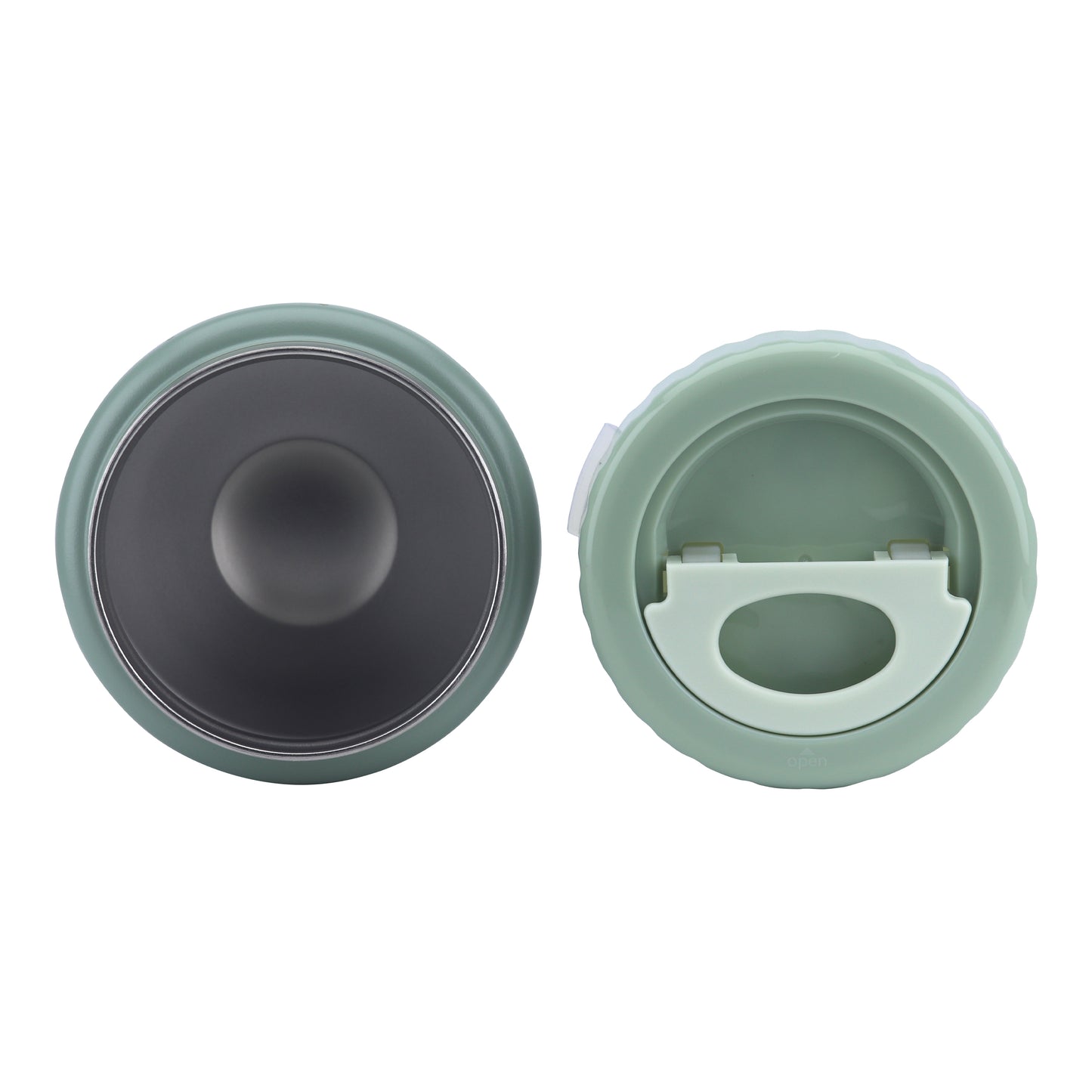 Thermal Food Jar Green  Olive 250ML \8 OZ - stars Design