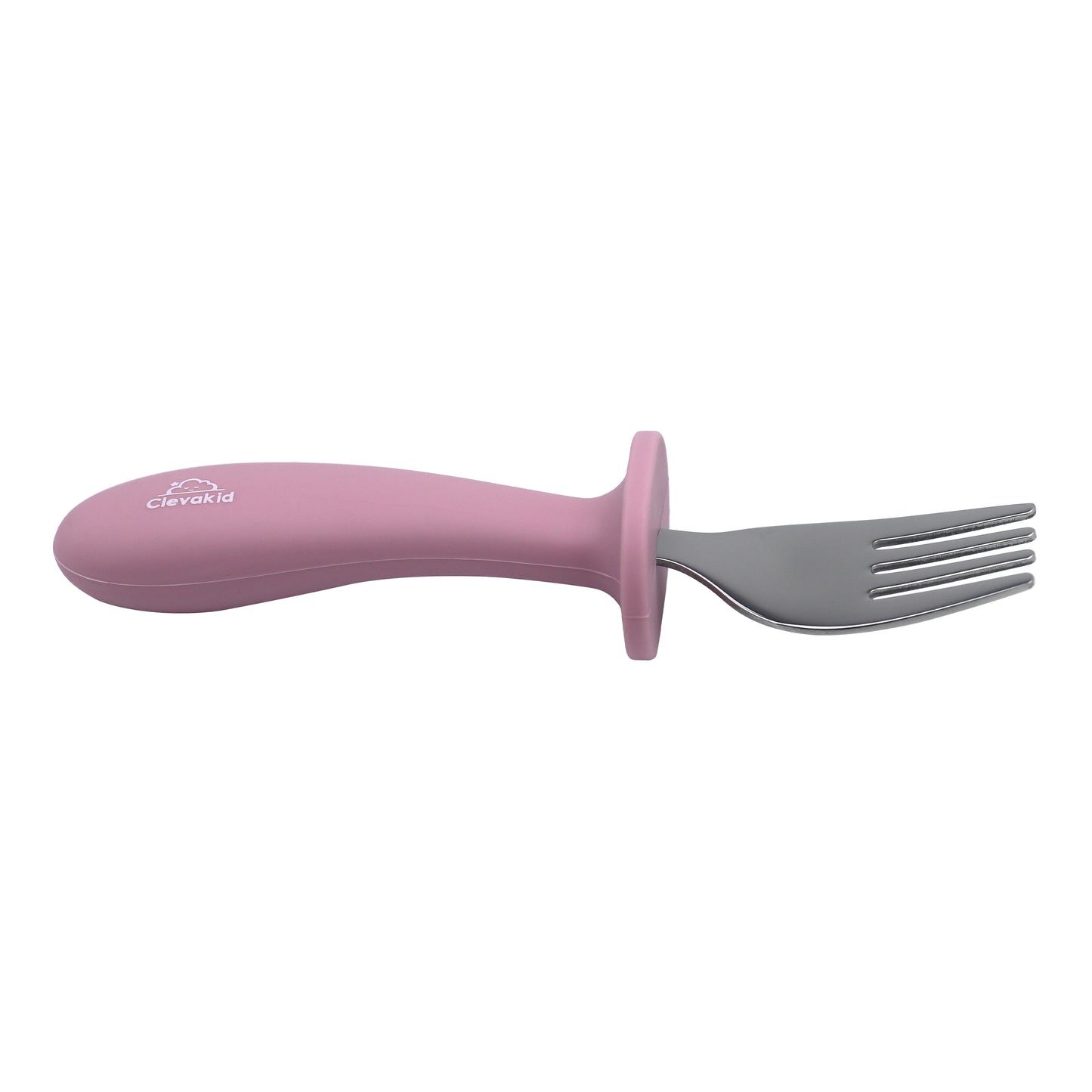 Toddler Stainless Steel Spoon & Fork Set- pink Dark