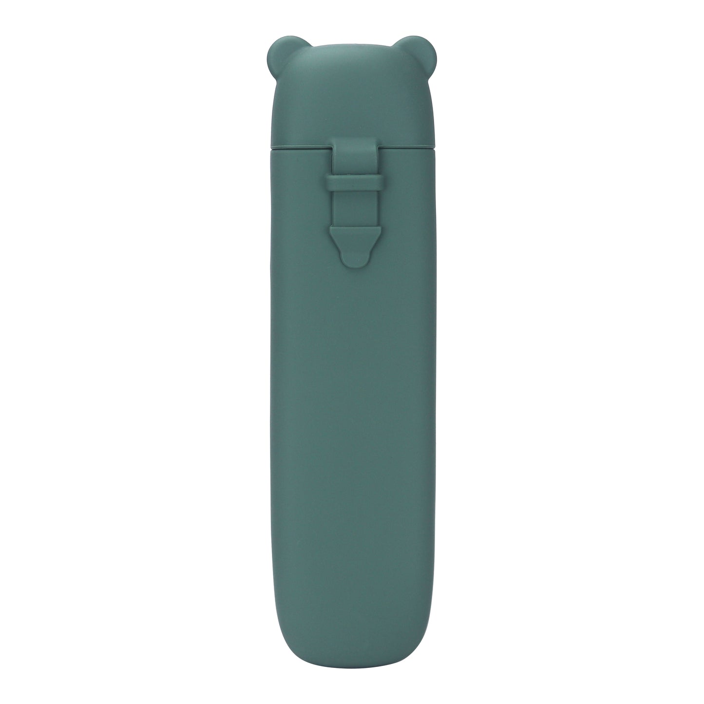 Silicone Cutlery Storage Box - Dark Green