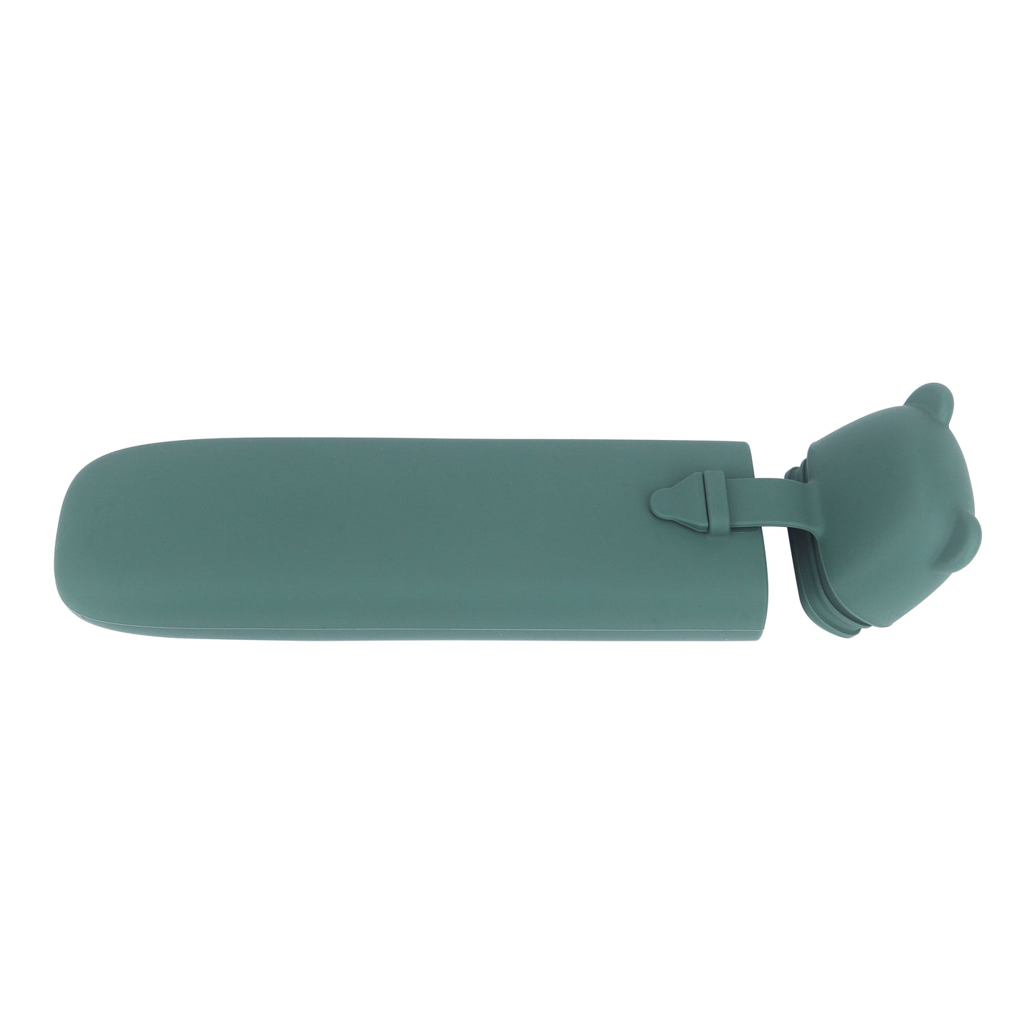 Silicone Cutlery Storage Box - Dark Green