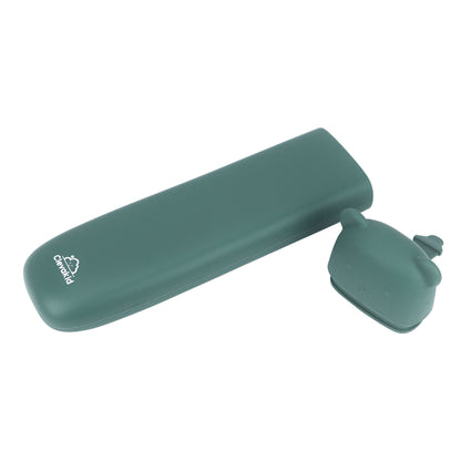 Silicone Cutlery Storage Box - Dark Green
