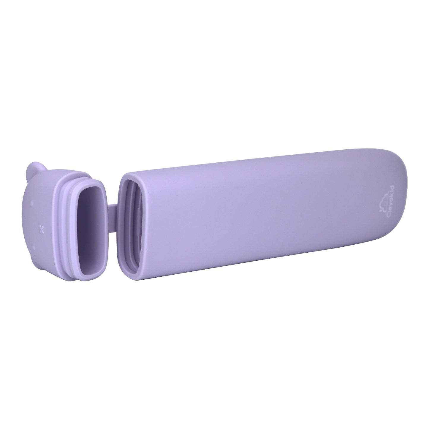 Silicone Cutlery Storage Box - Purple Light