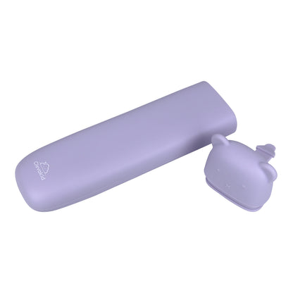Silicone Cutlery Storage Box - Purple Light