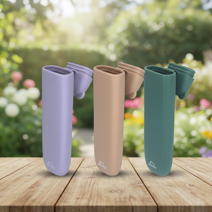 Silicone Cutlery Storage Box - Dark Green