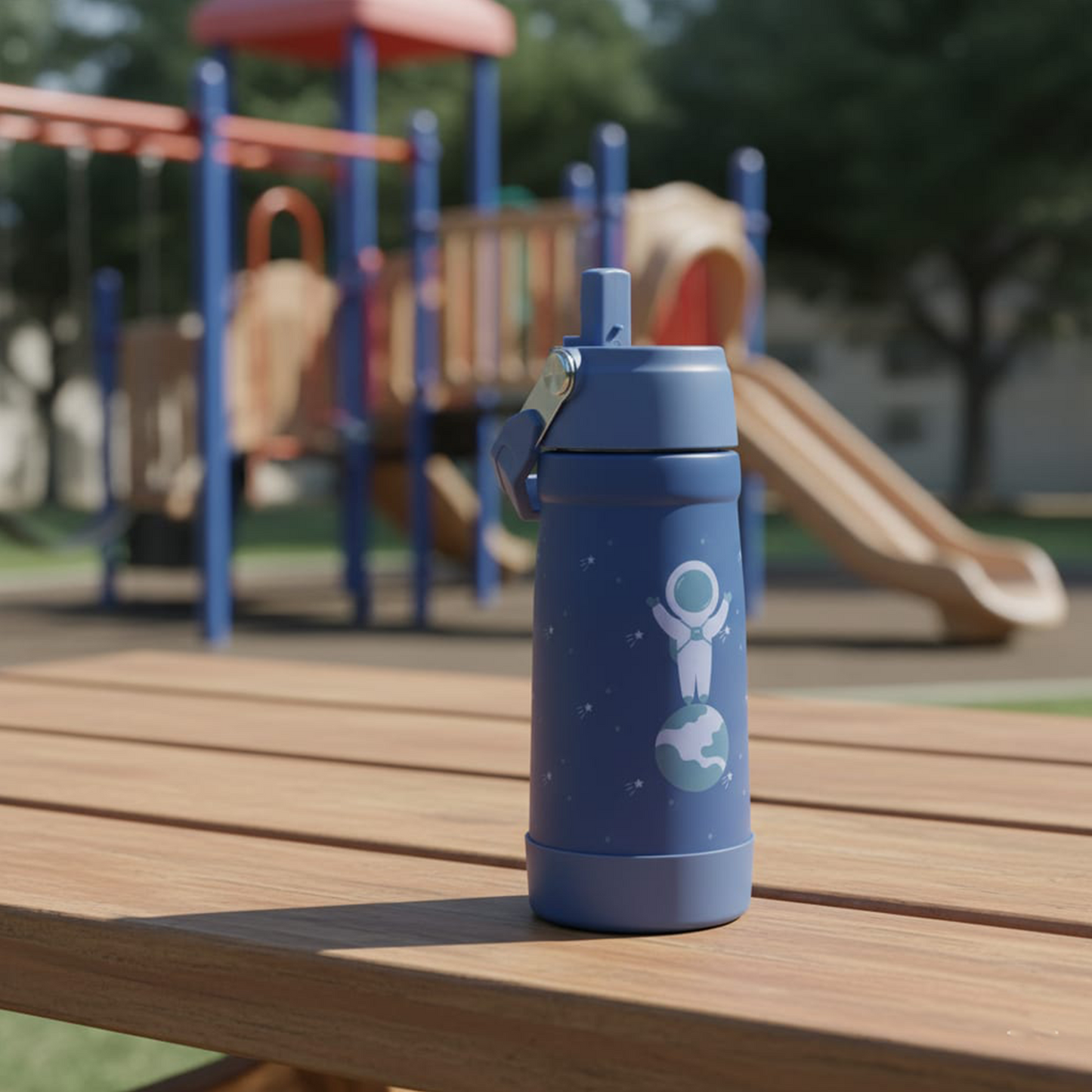 Stainless Steel Water Bottle Blue Turquoise- 530ML\18 OZ - ClevaAstroo Friend