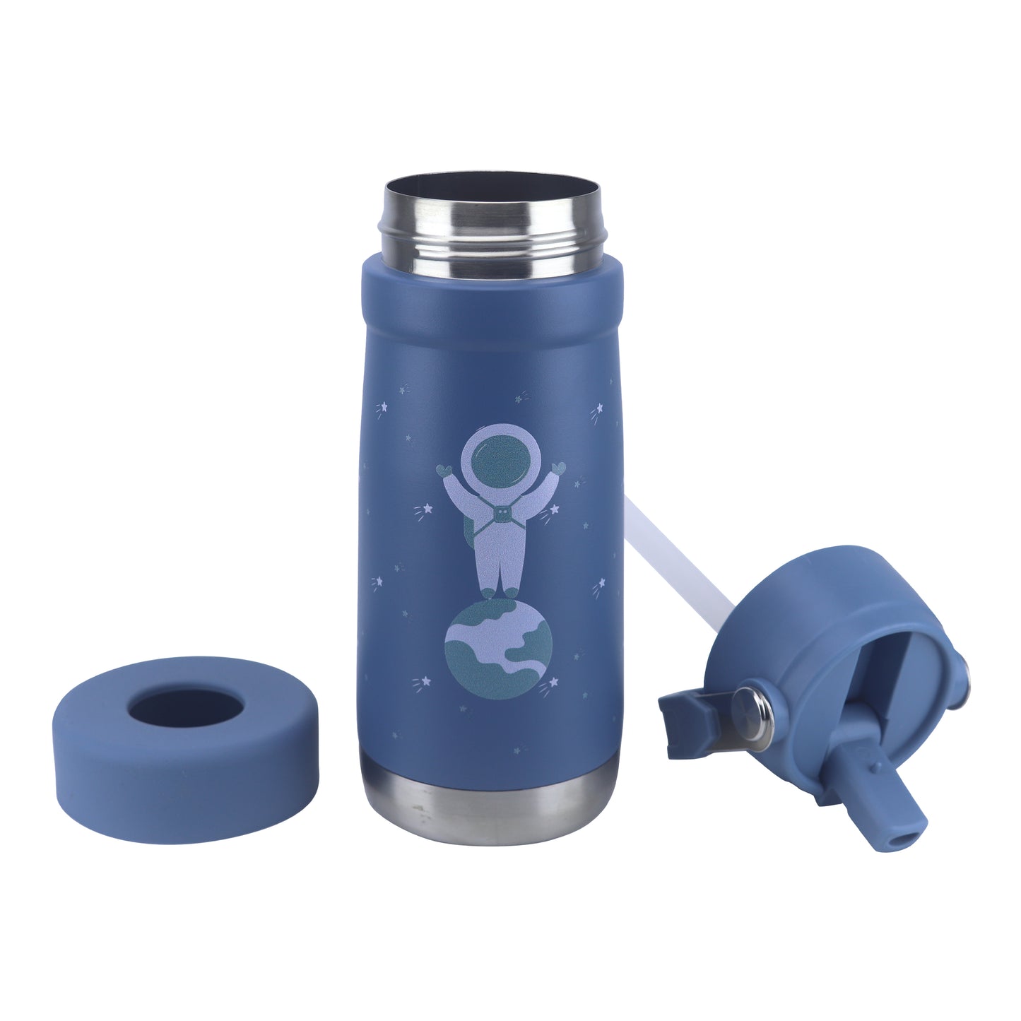 Stainless Steel Water Bottle Blue Turquoise- 530ML\18 OZ - ClevaAstroo Friend