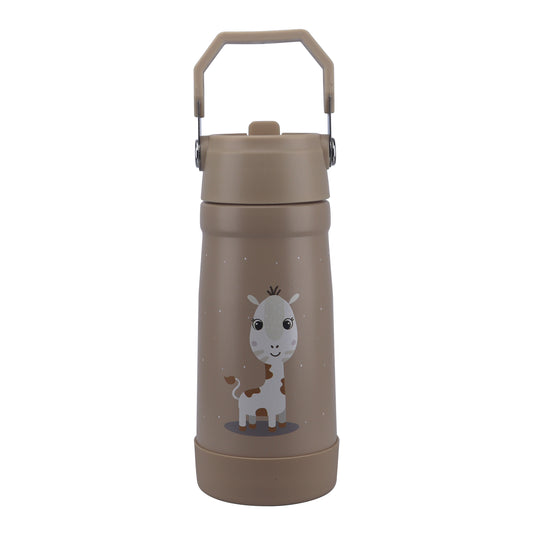 Stainless Steel Water Bottle Brown Latte- 530ML\18 OZ - ClevaNeckee Friend
