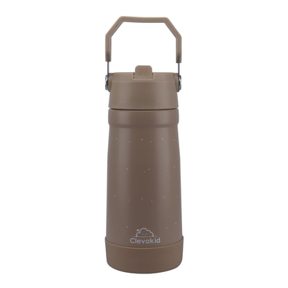 Stainless Steel Water Bottle Brown Latte- 530ML\18 OZ - ClevaNeckee Friend