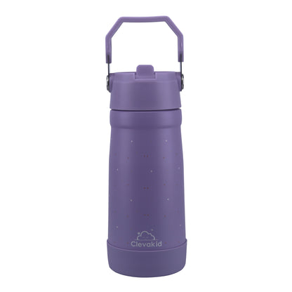 Stainless Steel Water Bottle Purple Light- 530ML\18 OZ - ClevaMingoo Friend
