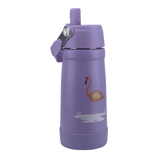 Stainless Steel Water Bottle Purple Light- 530ML\18 OZ - ClevaMingoo Friend