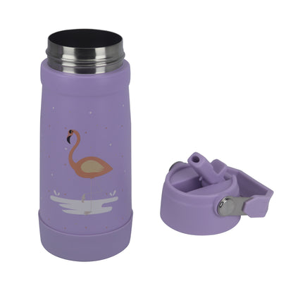 Stainless Steel Water Bottle Purple Light- 530ML\18 OZ - ClevaMingoo Friend