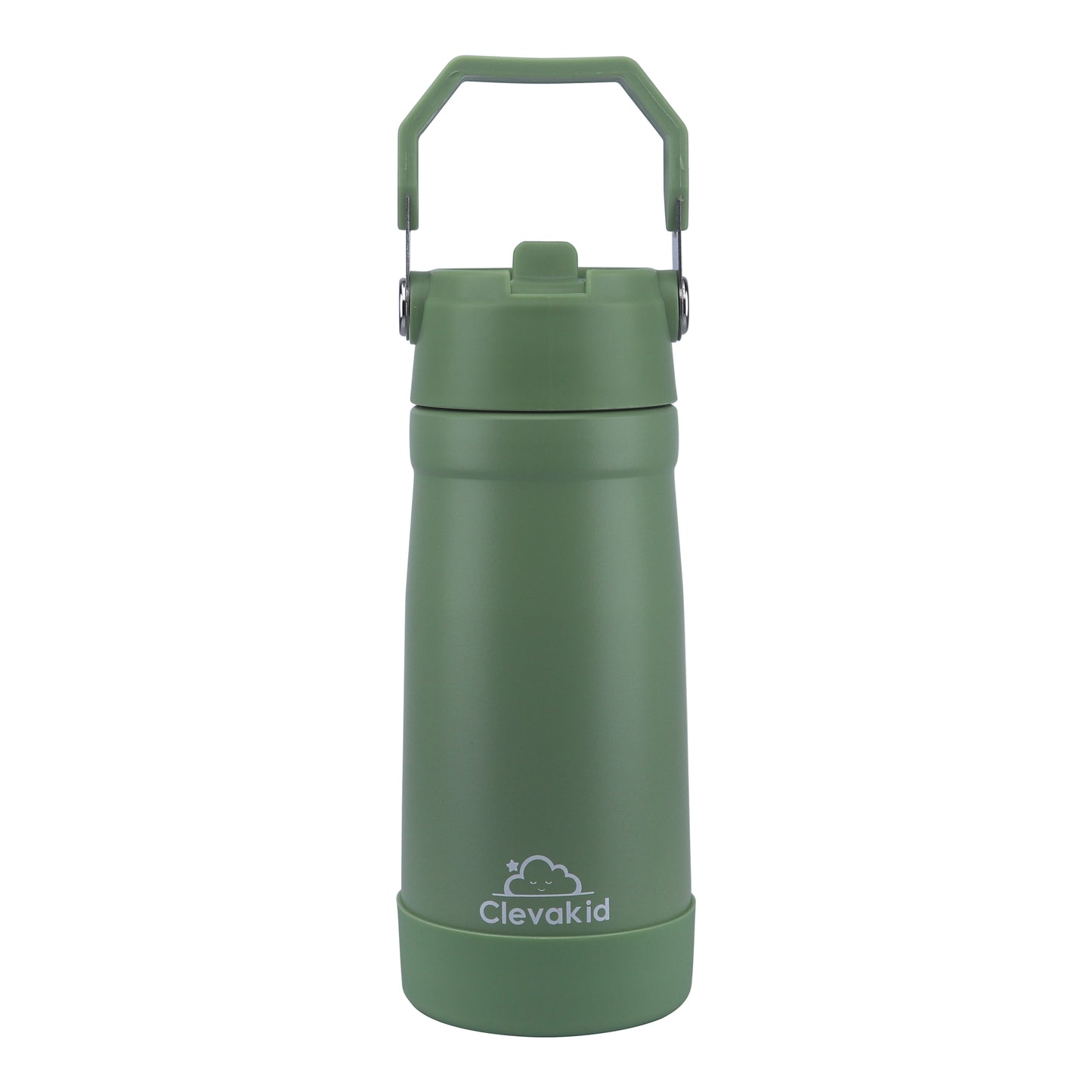 Stainless Steel Water Bottle Green Leaves- 530ML\18 OZ