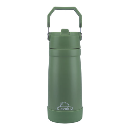 Stainless Steel Water Bottle Green Leaves- 530ML\18 OZ