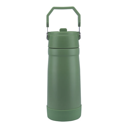Stainless Steel Water Bottle Green Leaves- 530ML\18 OZ