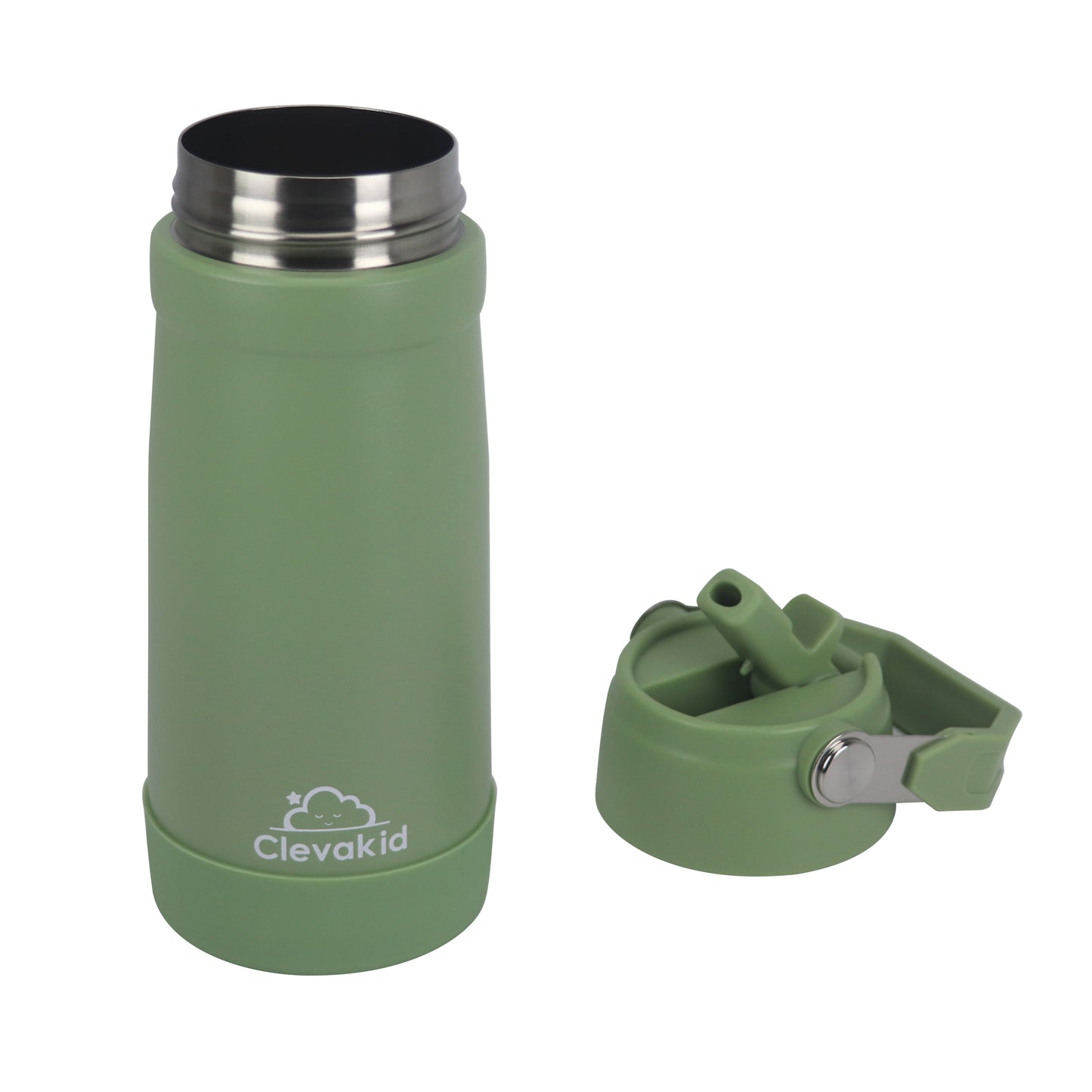 Stainless Steel Water Bottle Green Leaves- 530ML\18 OZ