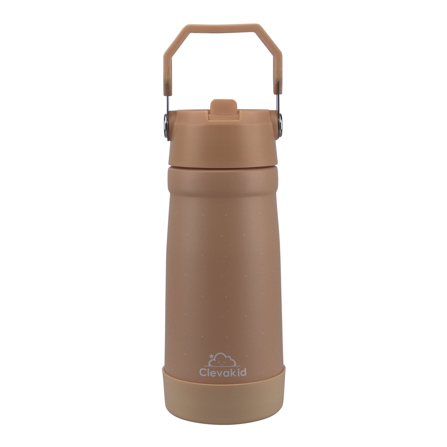 Stainless Steel Water Bottle Orange Light Peach- 530ML\18 OZ - ClevaOwlee Friend