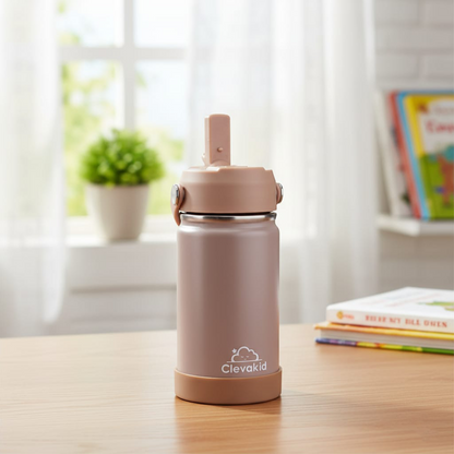 Stainless Steel Water Bottle Dark Brown Toffee- 350ML\12 OZ