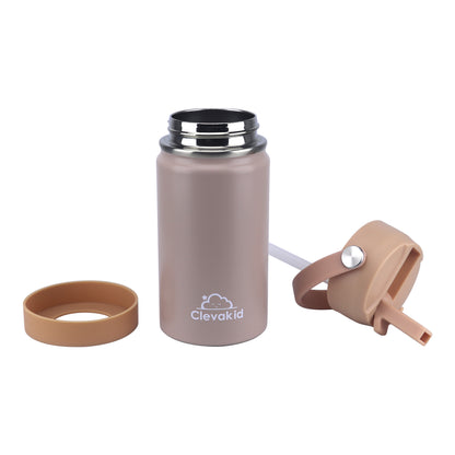 Stainless Steel Water Bottle Dark Brown Toffee- 350ML\12 OZ