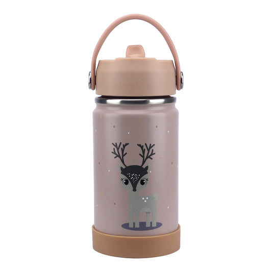 Stainless Steel Water Bottle Dark Brown Toffee- 350ML\12 OZ - ClevaWhity Friend