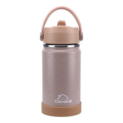 Stainless Steel Water Bottle Dark Brown Toffee- 350ML\12 OZ - ClevaWhity Friend