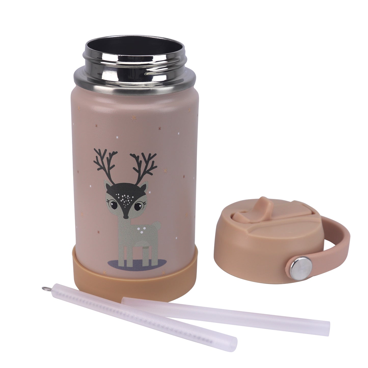 Stainless Steel Water Bottle Dark Brown Toffee- 350ML\12 OZ - ClevaWhity Friend