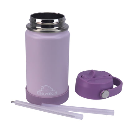 Stainless Steel Water Bottle Purple Light Powder- 350ML\12 OZ