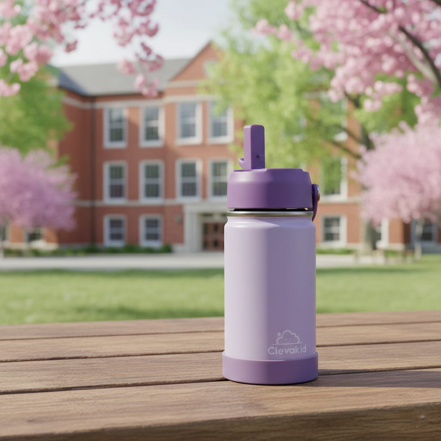 Stainless Steel Water Bottle Purple Light Powder- 350ML\12 OZ
