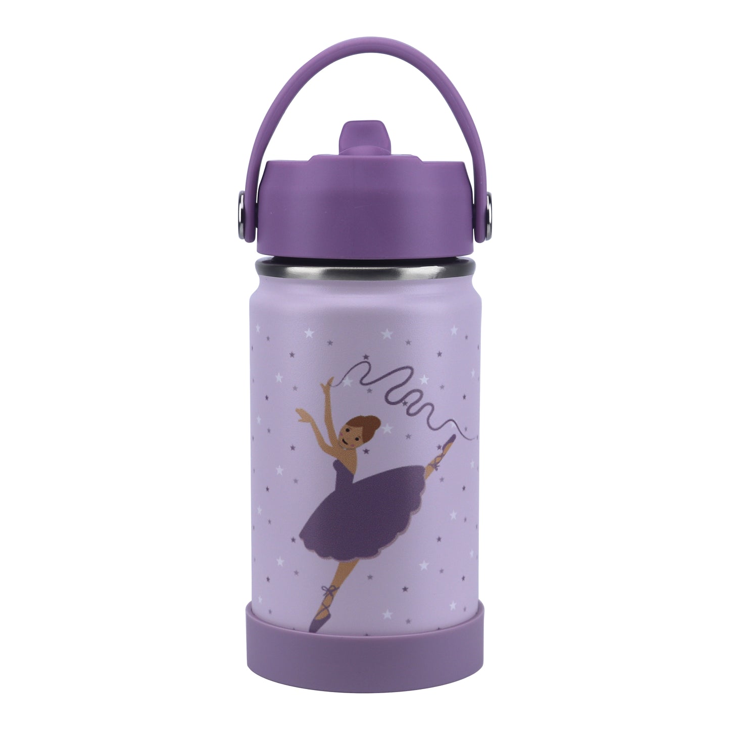 Stainless Steel Water Bottle Purple Light Powder- 350ML\12 OZ - Clevapirouette Friend