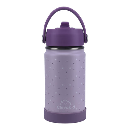 Stainless Steel Water Bottle Purple Light Powder- 350ML\12 OZ - Clevapirouette Friend