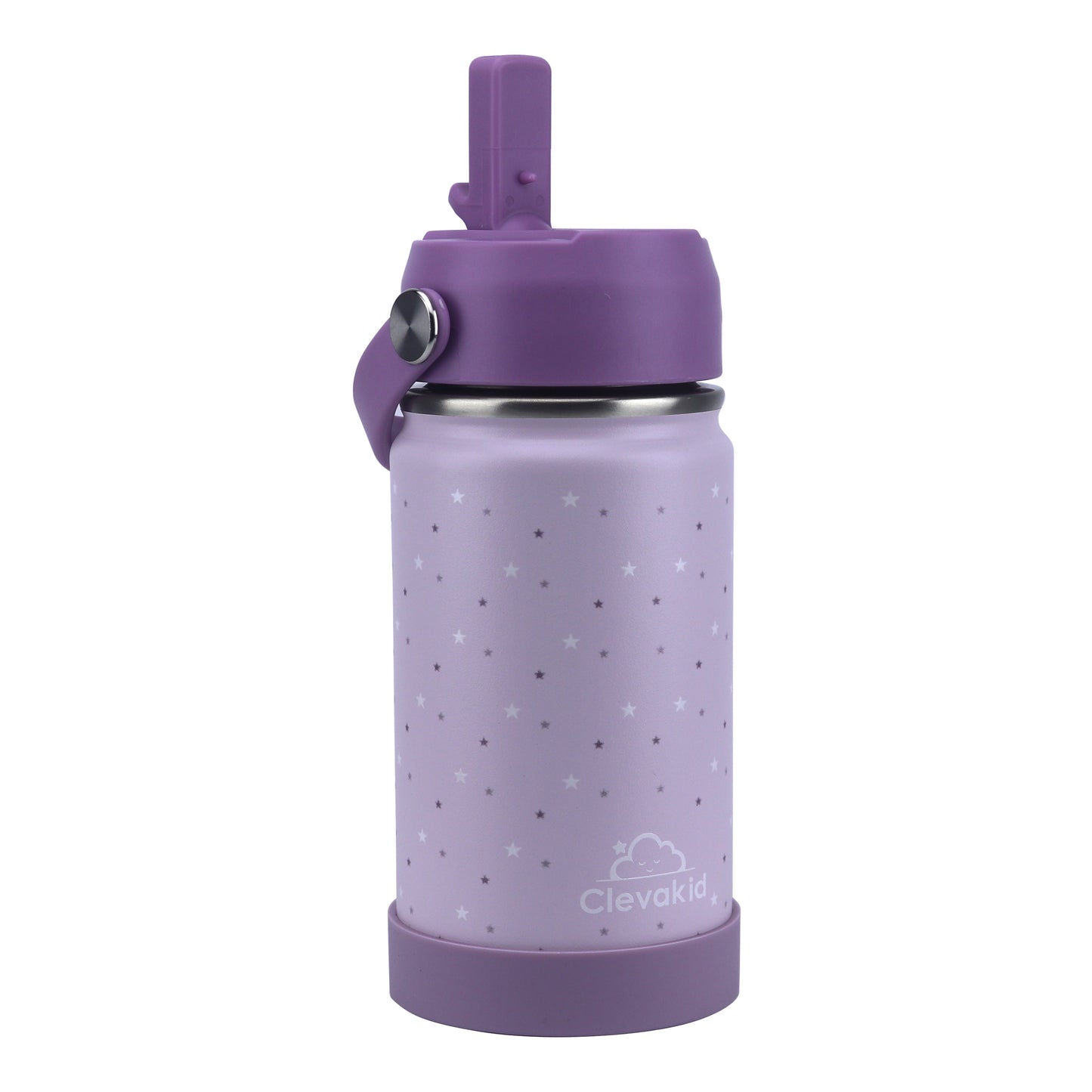 Stainless Steel Water Bottle Purple Light Powder- 350ML\12 OZ - Clevapirouette Friend
