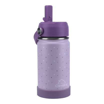 Stainless Steel Water Bottle Purple Light Powder- 350ML\12 OZ - Clevapirouette Friend