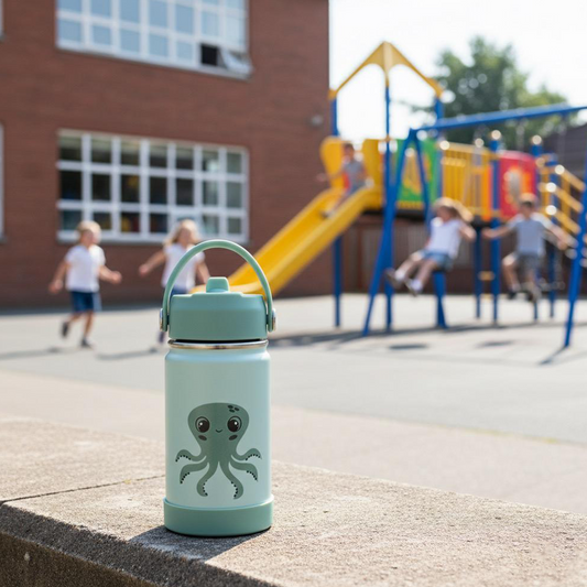 Stainless Steel Water Bottle Green Light Mint- 350 ML\12 OZ - ClevaInk Friend