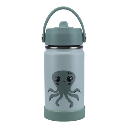 Stainless Steel Water Bottle Green Light Mint- 350 ML\12 OZ - ClevaInk Friend