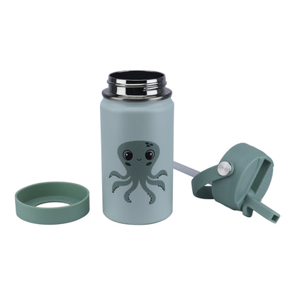 Stainless Steel Water Bottle Green Light Mint- 350 ML\12 OZ - ClevaInk Friend