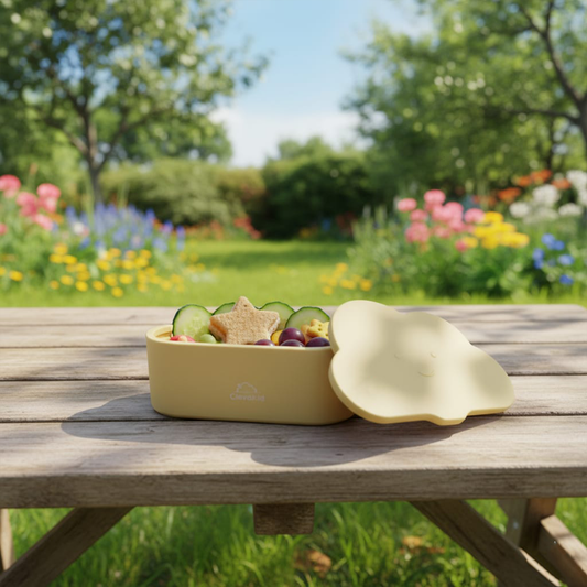 Silicone Snack & Fruits Container Beige latte 150ML\5 OZ