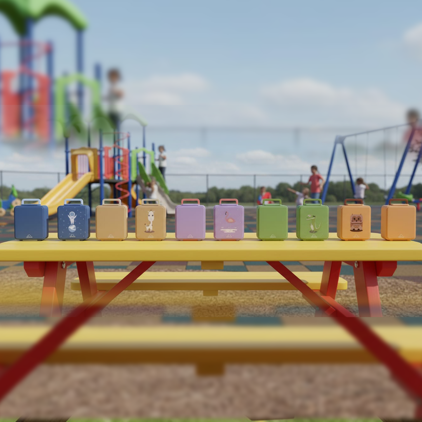 Mega Lunch Box Purple Light 1600ML\54 OZ- ClevaMingoo Friend