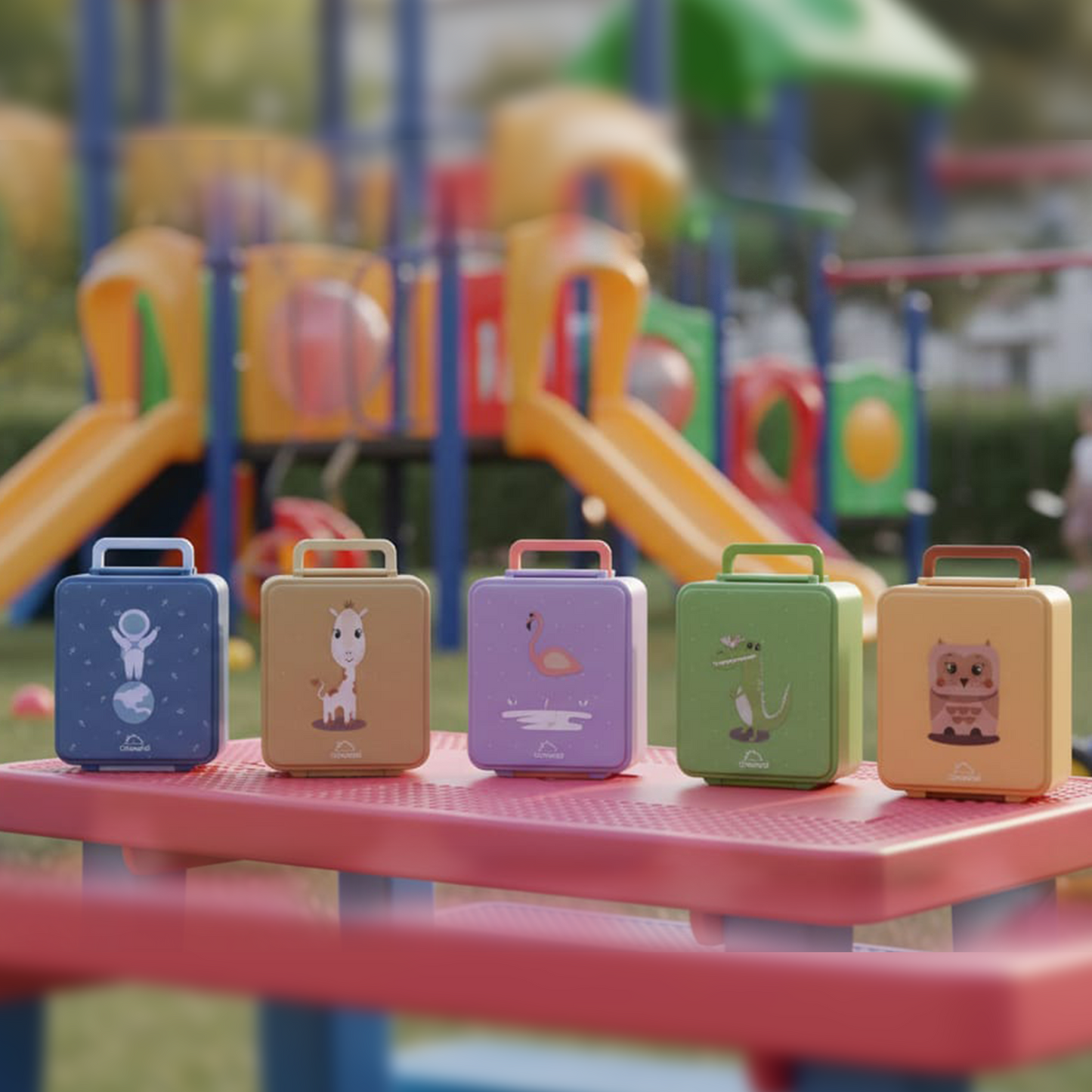 Mega Lunch Box Purple Light 1600ML\54 OZ- ClevaMingoo Friend