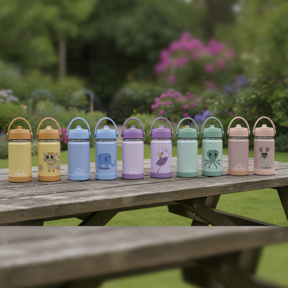 Stainless Steel Water Bottle Orange Light- 350ML\12 OZ